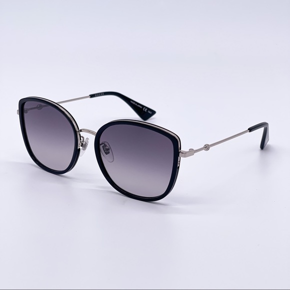 NEW GUCCI GG0606SK 002 SUNGLASSES GUCCI CAT EYE FRAME - Picture 6 of 14